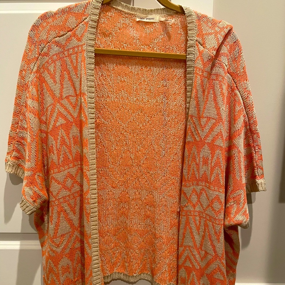Knit kimono